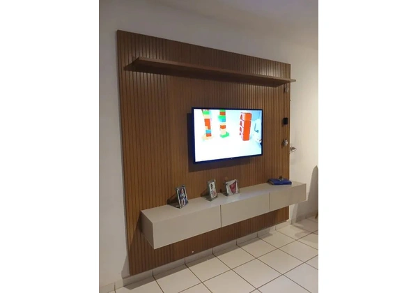 Painel Ripado com nichos