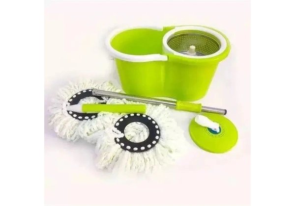 Balde Com Esfregao Mop 16l Aço Inox Ck01 23cmx25cmx44cmhao B - Verde
