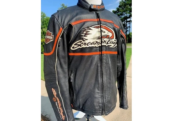 Jaqueta Harley Davidson Screamin Eagle Original de Couro