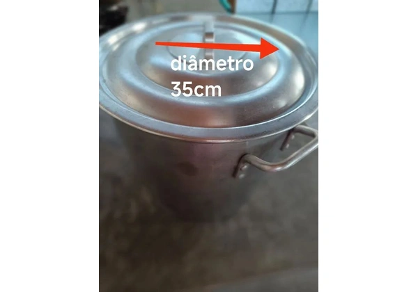 Caldeirão industrial de alumínio