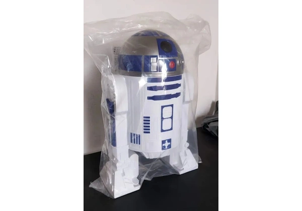 Balde de pipoca e refrigerante R2D2 Star Wars com certificado - lacrado
