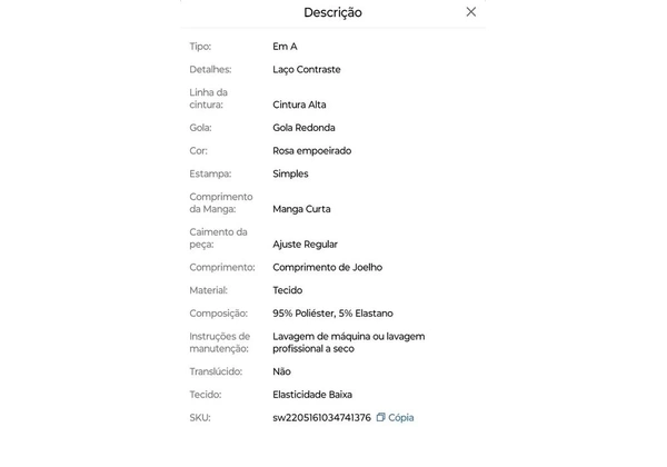 Vestido - Novo