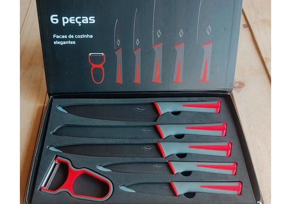 ? FACAS DE COZINHA PREMIUM (6 PEÇAS
