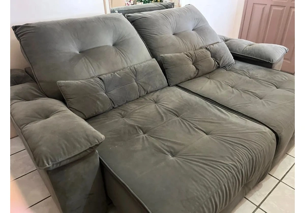 Sofá super confortável cinza - Conforto e Estilo