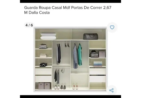 Guarda-roupa usado Dalla Costa