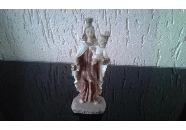 Nossa Senhora do Carmo Estatua Miniatura Decorativa