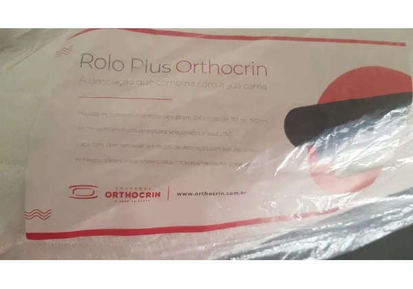 Almofada Rolete Plus Orthocrin - Branco - Casal