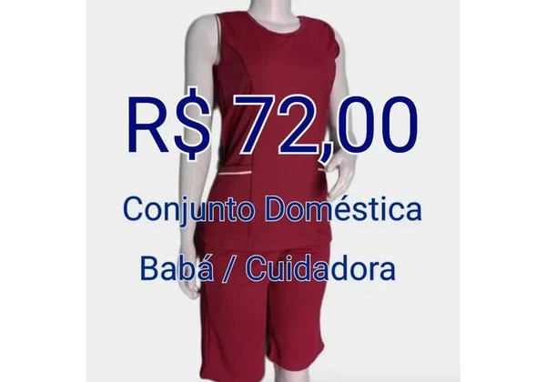 Conjunto de Babá em Helanca - Blusa + Bermuda