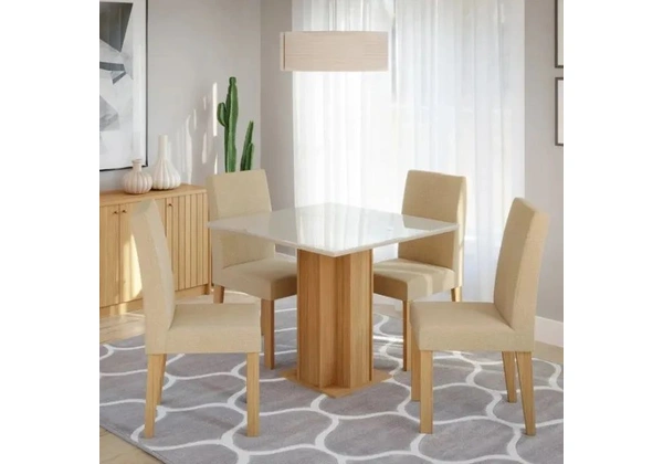 Mesa de Jantar c 4 Cadeiras Sophia. Produto Novo. Pronta Entrega.