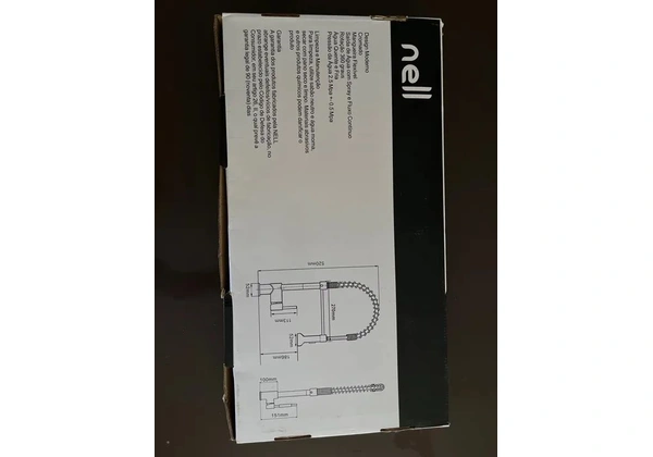 Torneira para Cozinha Gourmet Nell de Mesa com Mola Luxo