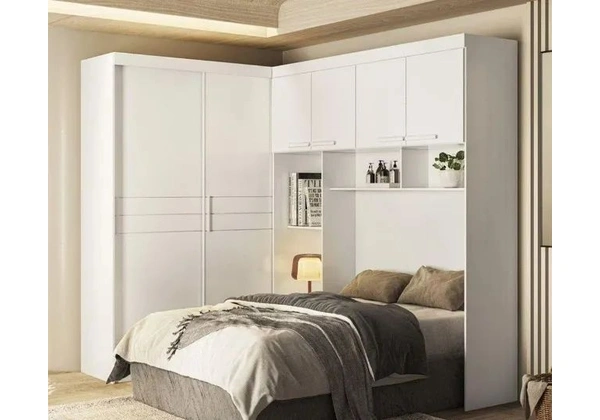 Guarda Roupas Modulado Florença em L - Novo - Fazemos Entrega