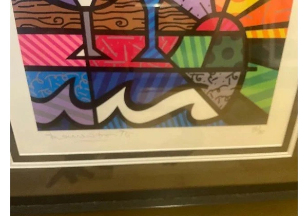 2 quadros originais com documentação de Romero Brito comprados em 2003