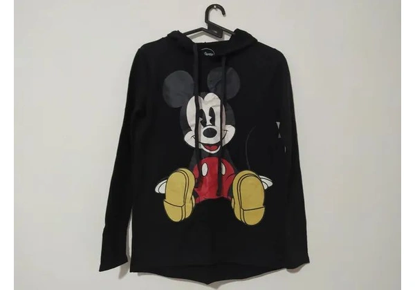 Blusa de moletom NOVA Mickey com capuz tamanho P