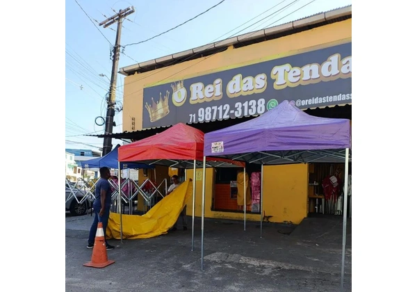 Tenda sanfonada 3x3 linha promocional monta rápido leia o anúncio