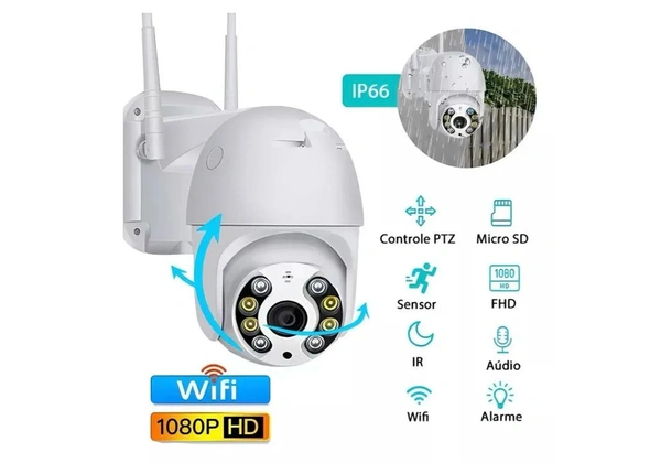 Kit 2 Câmera de Segurança IP66 à Prova d'Água - Resistente à Chuva