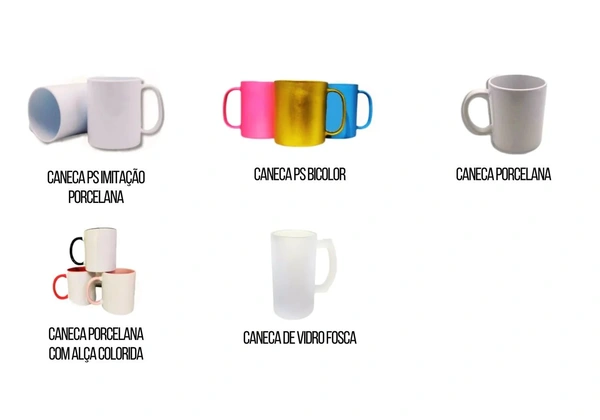 Kit 10 Canecas Chopp 300ml / 500ml Personalizadas Diversos Modelos e Cores