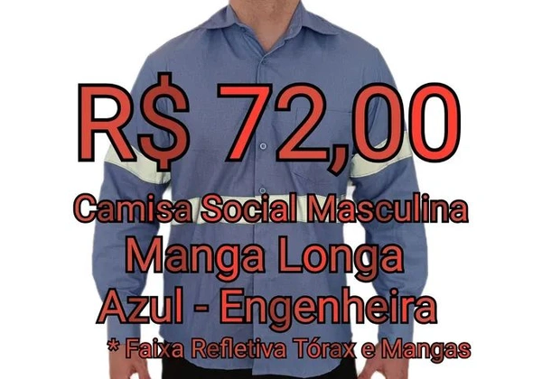 Camisa Mescla Engenharia - Com Faixa Refletiva