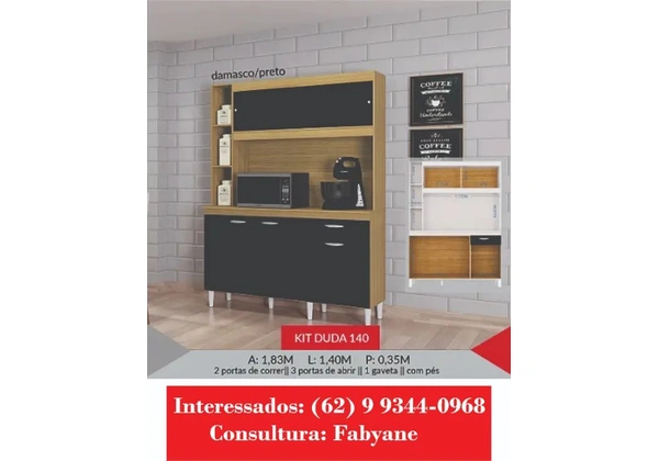Armario de Cozinha kit duda 140