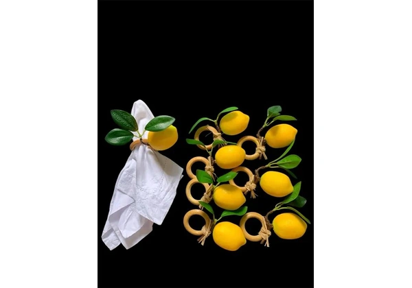Porta guardanapo limão siciliano - novo - kit com 8