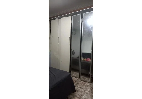 Guarda roupa MDF Casal 6 portas com Espelho