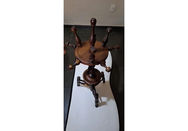 Cabideiro de mesa antigo raridade