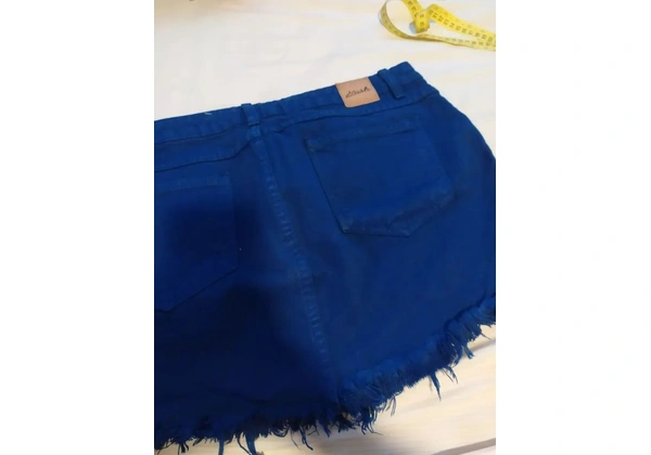 Saia jeans azul 42
