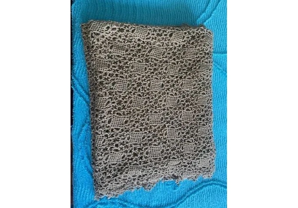 Colcha de Croché Marrom Feito à mão nova, para Cama de Casal