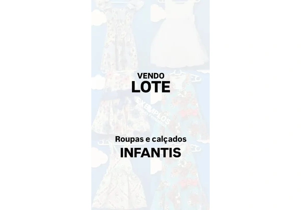 Vendo lote e peças de roupas masculinas e femininas seminovas infantis