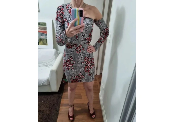 vestido novo triton manga comprida p
