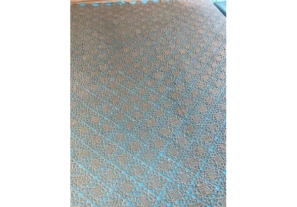 Colcha de Croché Marrom Feito à mão nova, para Cama de Casal