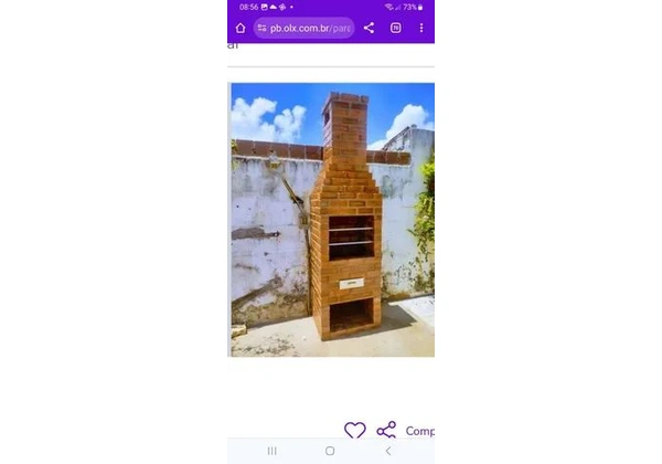 Churrasqueira e telhado
