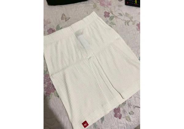 Saia Feminina Faixa Basic Branca G