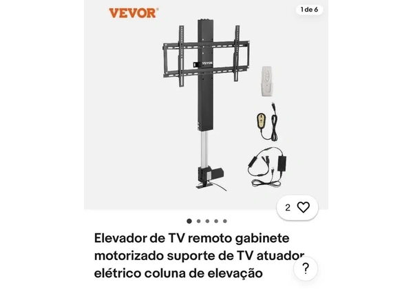 Elevador de TV motorizado