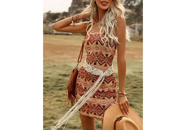 Vestido estampado importado NOVO