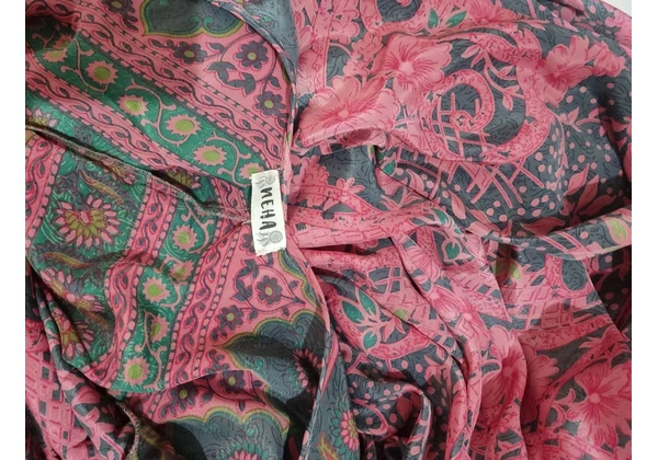Vestido longo em seda NEHA