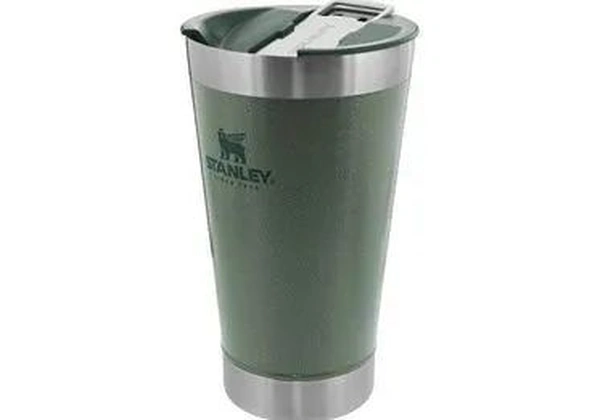Copo Stanley Original Verde com Tampa e Abridor de Garrafa