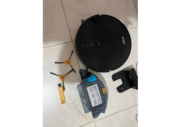 Robô Aspirador De Pó e Passa Pano KaBuM! Smart 500, Preto