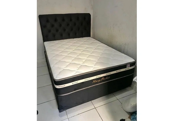 Cama box base e colchão molas brinde