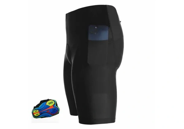 Short masculino respirável para ciclismo montanha short de bicicleta acolchoadas com gel.