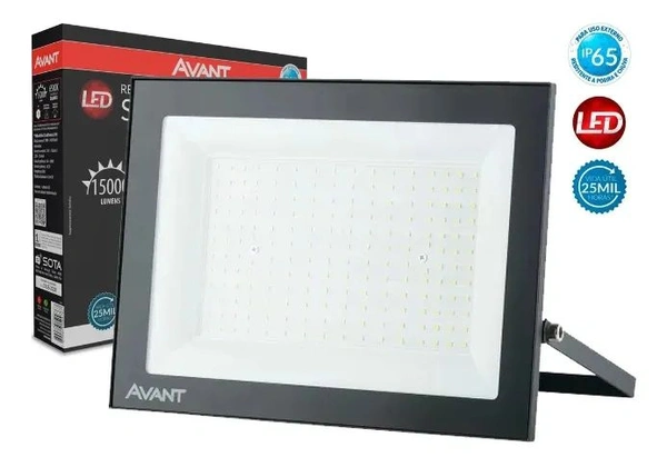 Refletor Slim Led 200W Avant Branco Frio