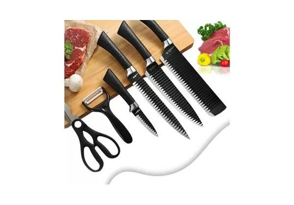 Jogo de facas kit 6 itens inox