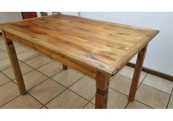 Mesa de Madeira Maciço, estilo rústico (favor, leia a legenda)