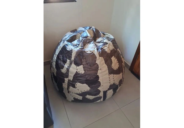 Puff de couro legítimo