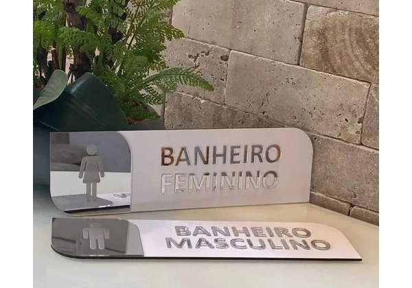 Placas de identificação de porta em Acrílico