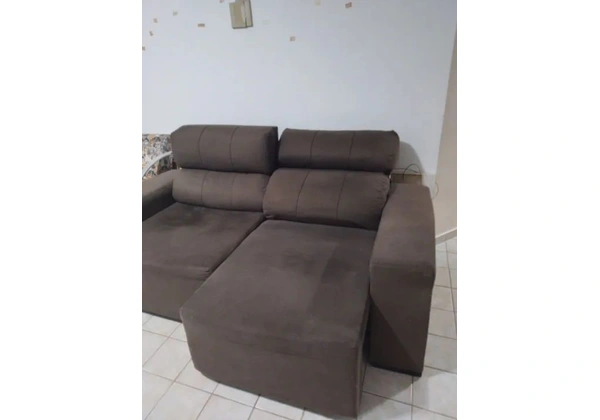 Sofá retrátil e reclinável 2 lugares