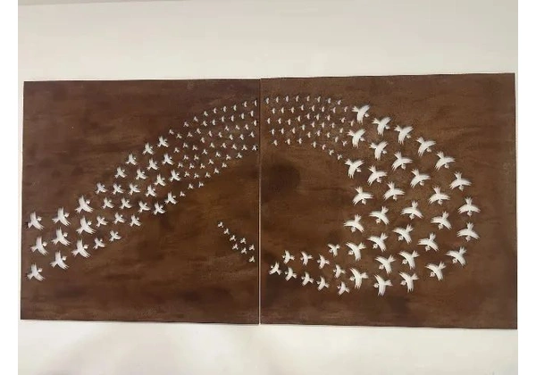 Escultura Aço Corten de Elizabeth Titton