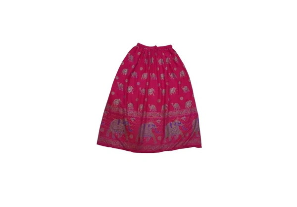 Saia indiana estampada elefante viscose