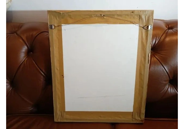 Quadro /Tela /Pintura c/ moldura em MDF / Tela Branco 48 cm x 40 cm x 2 cm