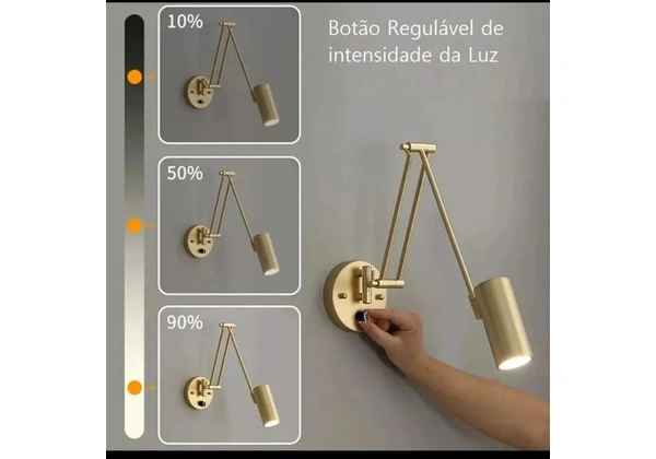 Luminária cabeceira de parede