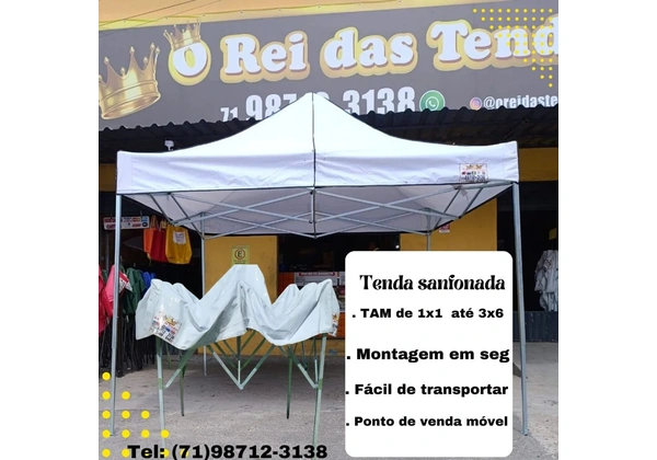 Toldo sanfonado 3x3 tipo tenda gazebo monta rápido